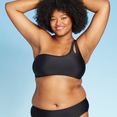 plus size black bathing suit top