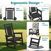 HYLEORY Oversized Outdoor Rocking Chair HDPE Rocking Chair with Cushion, Patio Rocking Chairs,Adirondack Chair for Porch - 4 of 4