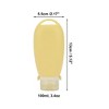 Unique Bargains Portable Hair Brush W/ Strap Silicone Pump Bottle 1 Pc - 4 of 4