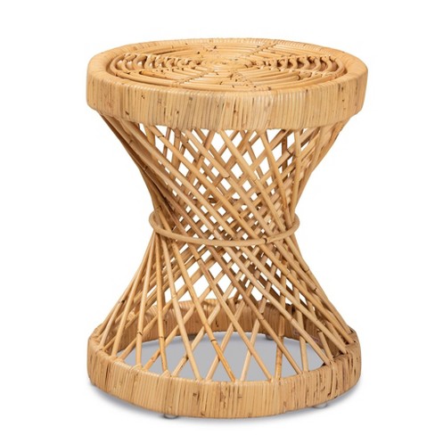 Rattan end shop table target