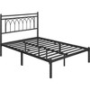 Yaheetech Modern Metal Platform Bed Frame with Headboard - 2 of 4