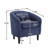 CAVINAS Corduroy Barrel Accent Chair with Curved Backrest and Pillows,Cozy Upholstered Living Room Chairs,Reading Chairs for Living Room - 3 of 4