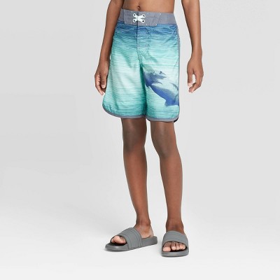 teal swim trunks