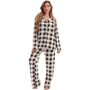 Just Love Womens Cozy Flannel Pajama Set  Warm, Long Sleeve Winter Sleepwear - 1 of 3