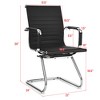 Costway Set of 4 Office Chairs Waiting Room Chairs for Reception Conference Area - 3 of 4