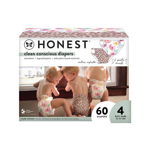 The Honest Company Disposable Diapers - Giraffes - Newborn - 32's