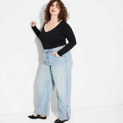 Women's Low-Rise Barrel Jeans - Wild Fable™