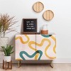 ThirtyOne Illustrations Streamers Gold Legged Credenza - Deny Designs - 2 of 2