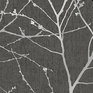 Transform Charcoal Branches Peel and Stick Wallpaper - 1 of 4