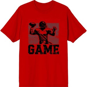 "Game" Sports Football Adult Crew Neck Short Sleeve Tee - 1 of 2