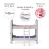 Olivia's Little World Polka Dots Princess 18" Dolls Bunk Bed - White - 3 of 4