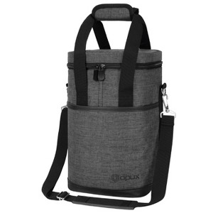 OPUX Wine Bag, 4,6 Bottle Cooler Insulated Tote Carrier Travel Picnic BYOB, Leakproof Padded Portable Party Christmas Gift - 1 of 4