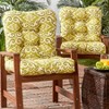 Kensington Garden 2pc 21"x21" Outdoor Seat and Back Cushion Set - 2 of 4