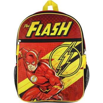 DC Comics The Flash 16" Kids Flat Front Backpack Red