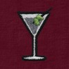 Dalix Martini Embroidered Lightweight Relaxed Jersey Tee Summer Cute Food Womens - 2 of 4