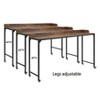 PAGED Computer Desks Set of 3, Home Office Desk with Large Desk, Movable Small Desk and Upholstered Stool for Office - 3 of 4