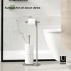 Umbra Cappa Toilet Paper Holder & Reserve, Nickel - 4 of 4