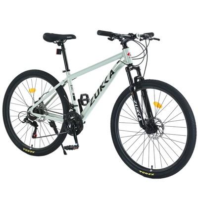 Aukfa 27.5-Inch Mountain Bike 21-Speed Dual Disc Brake Suspension Front Fork Aluminum Alloy Frame Cross-Country Bicycle, Unisex