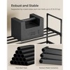 10-Tier Metal Shoe Rack for 44-55 Pairs, 68.1 Inch Adjustable Storage Organizer for Entryway, Black - 3 of 4
