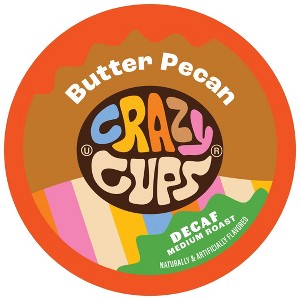 Crazy Cups Decaf Butter Pecan Flavored Coffee Pods - 1 of 2