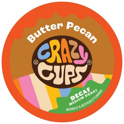 Crazy Cups Decaf Butter Pecan Flavored Coffee Pods - image 1 of 2