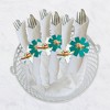 Big Dot of Happiness Let’s Hang - Sloth - Baby Shower or Birthday Party Paper Napkin Holder - Napkin Rings - Set of 24 - 3 of 4