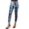 Memoi Vintage 80's Style Acid Wash Jean Leggings - 2 of 4