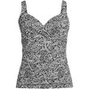 Lands' End Women's Wrap Underwire Tankini Top Swimsuit - 3 of 4
