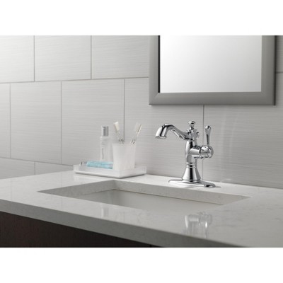 Cassidy Chrome Single Hole Bathroom Faucet with Drain Assembly