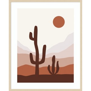 Amanti Art Desert Life Day by XYZ Studio Wood Framed Wall Art Print - 1 of 4