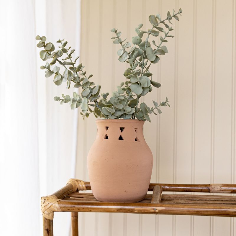 Southwest Cutout Vase Terracotta by Foreside Home & Garden, 3 of 9