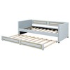 Whisen Blue Upholstery Daybed - 3 of 4