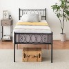 Bed Frame, Metal Bed Frame with Headboard and Footboard, Heavy Duty Noise Free Platform Bed Frame with Strong Slats Support, Under Bed Storage - 3 of 4
