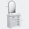 PexFix Bathroom Vanity with Top Ceramic Sink Freestanding Vanity Set 36" Storage Cabinet with Mirror 2 Tip-out Drawers Soft Close Door Hinges White - 3 of 4