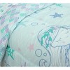 7pc Full Mystical Mermaid Kids' Bed in a Bag - Kidz Mix: Girls Bedding Set, Microfiber, Breathable, Fade-Resistant, Blue - 2 of 4
