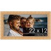 PosterPalooza | 22x12 Modern Bamboo Picture Frame, UV Acrylic, 5 Finishes - 2 of 4