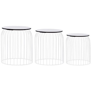 vidaXL Coffee Tables 3 pcs White - 1 of 4