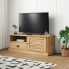 vidaXL VIGO TV Stand Entertainment Center with Storage Drawer Solid Wood Pine - 2 of 4