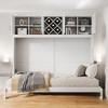 Mshliw Queen Size Murphy Wall Bed with Top Cabinets and Wine Rack, Space-Saving Wall Bed with Folding Mechanism for Home Office or Studio - 3 of 4