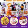 Joyfy 150Pcs Halloween Cellophane Rectangle Treat Bags,Halloween Decorations in 6 Design,Clear Candy Cookie Bag for Kids Classroom Party Supplies - 3 of 4