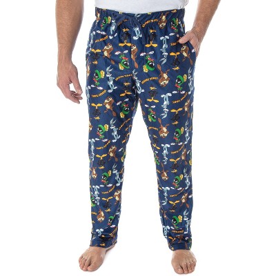 Looney Tunes Have You Been Naughty Men's Athletic Heather Sleep Pajama Pants-3XL, Gray