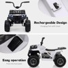 12V Kids Ride On ATV, 4 Wheeler Electric Vehicle for Kids, Battery Powered Quad Toy Vehicle with Music, Horn - 3 of 4