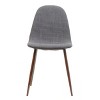 PAGED Mid-Century Dining Chairs Set of 2 Upholstered Living Room Chairs with Metal Legs for Living Room - 2 of 4
