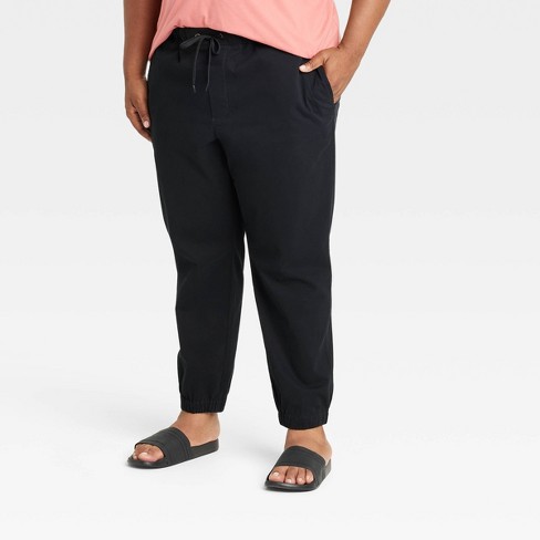 Men's Tapered Fleece Jogger Pants - Goodfellow & Co™ Black L : Target