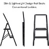BIRDROCK HOME 2 Step Slim Aluminum Step Ladder - Black - 4 of 4