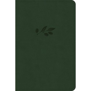 CSB Large Print Compact Reference Bible, Digital Study Edition, Olive Leathertouch - by  Csb Bibles by Holman (Leather Bound) - 1 of 1