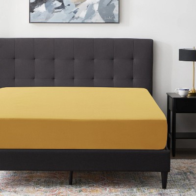 Fitted Sheet Only - Extra Deep Pocket up to 16" No-Pop Off Elastic Bottom Sheets Ultra-Soft Brushed Microfiber - Cotton Passion