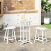 WestinTrends Malibu All Weather HDPE Outdoor Patio Counter Height Bistro Set (3-Piece) - 2 of 4