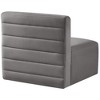 Meridian Furniture,Quincy Velvet Modular Armless Chair - 2 of 4