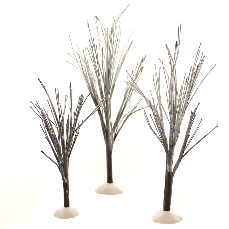 Department 56 Accessory 11.0 Inch First Frost Trees St/3 Village Winter Snow Village Accessories, 3 of 4